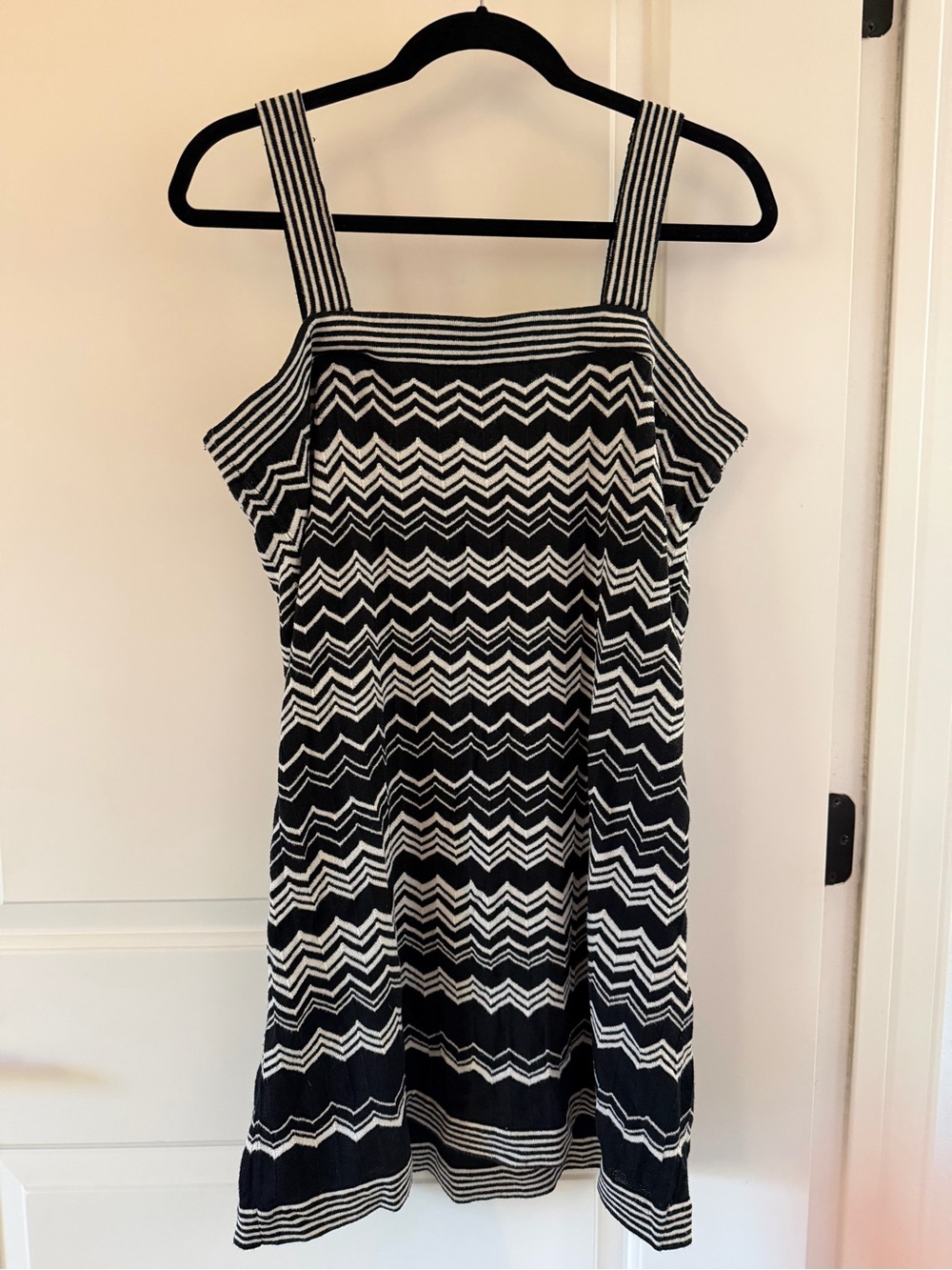 Missoni Black and White Zigzag Midi Dress